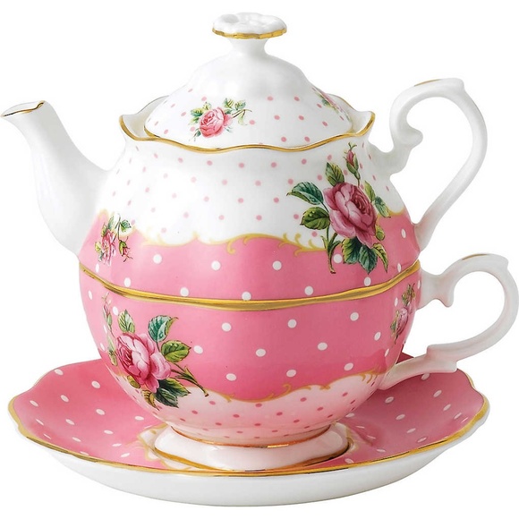 NWT Royal Albert Cheeky Pink Vintage Tea For One - Picture 1 of 2
